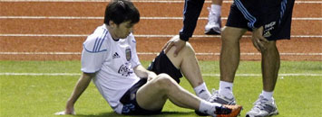Messi con problemas